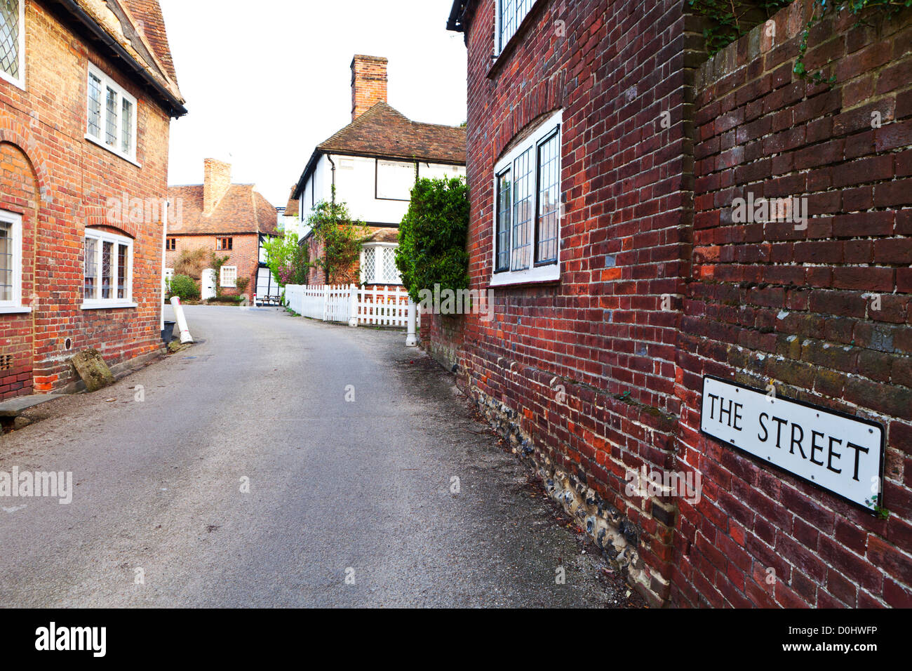 A view of the old english village of Chilham. Stock Photo
