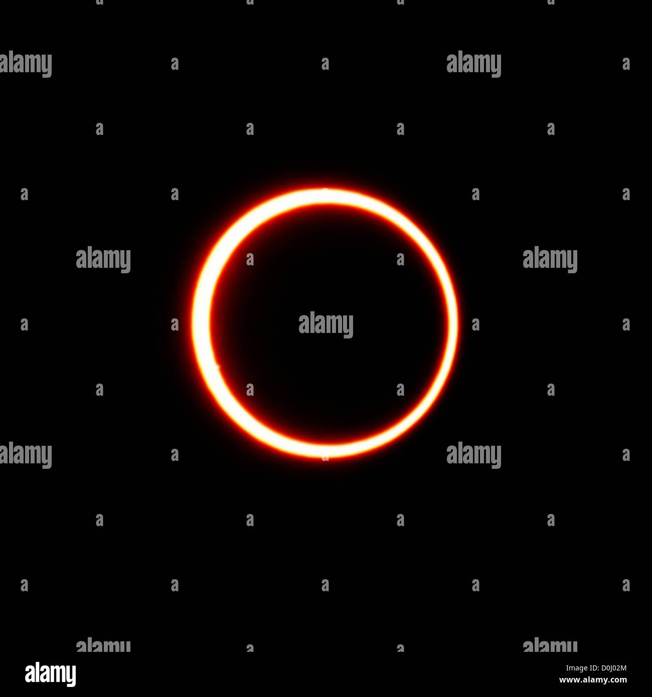 Annular Solar Eclipse Stock Photo Alamy