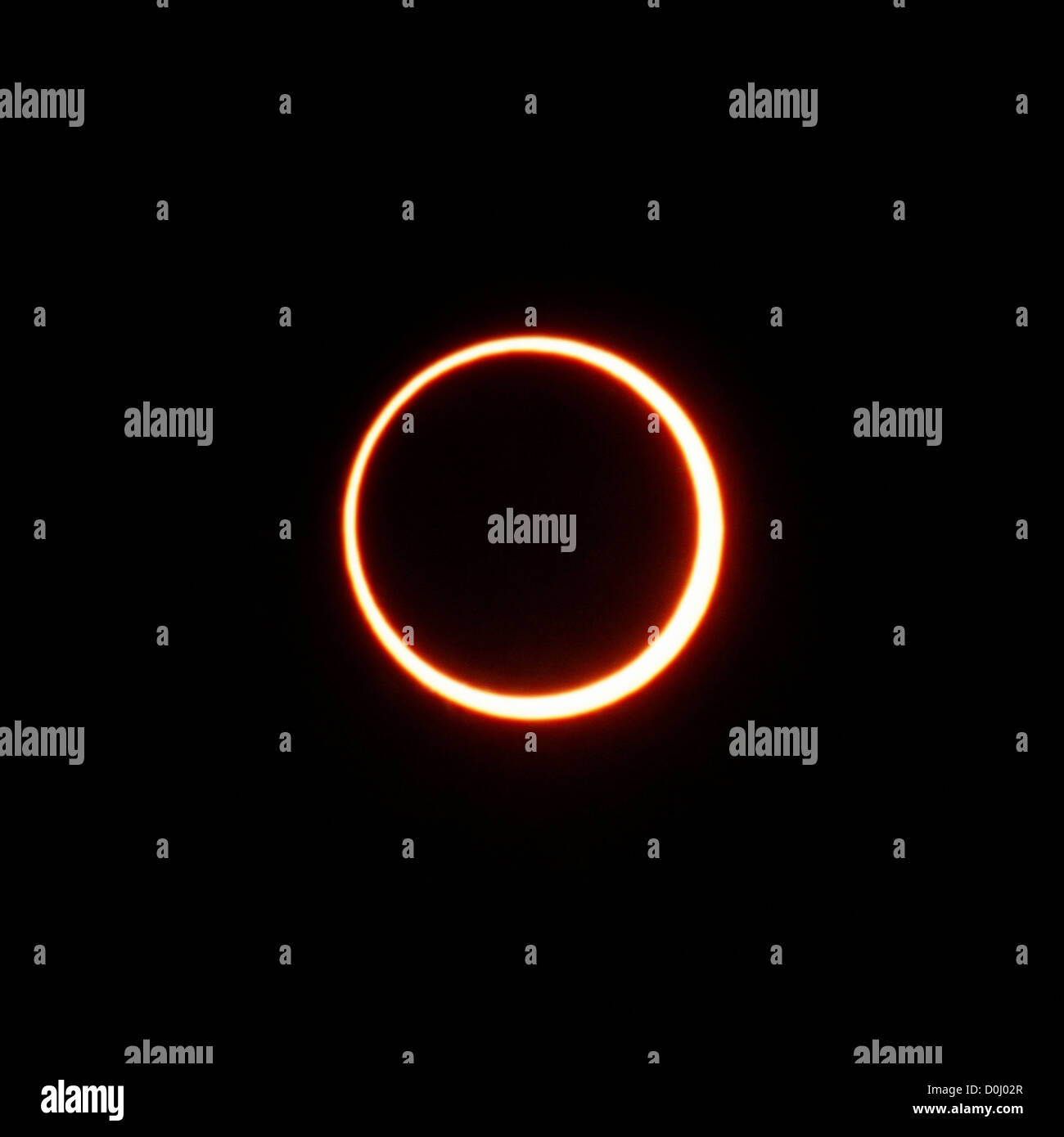 Annular Solar Eclipse Stock Photo Alamy