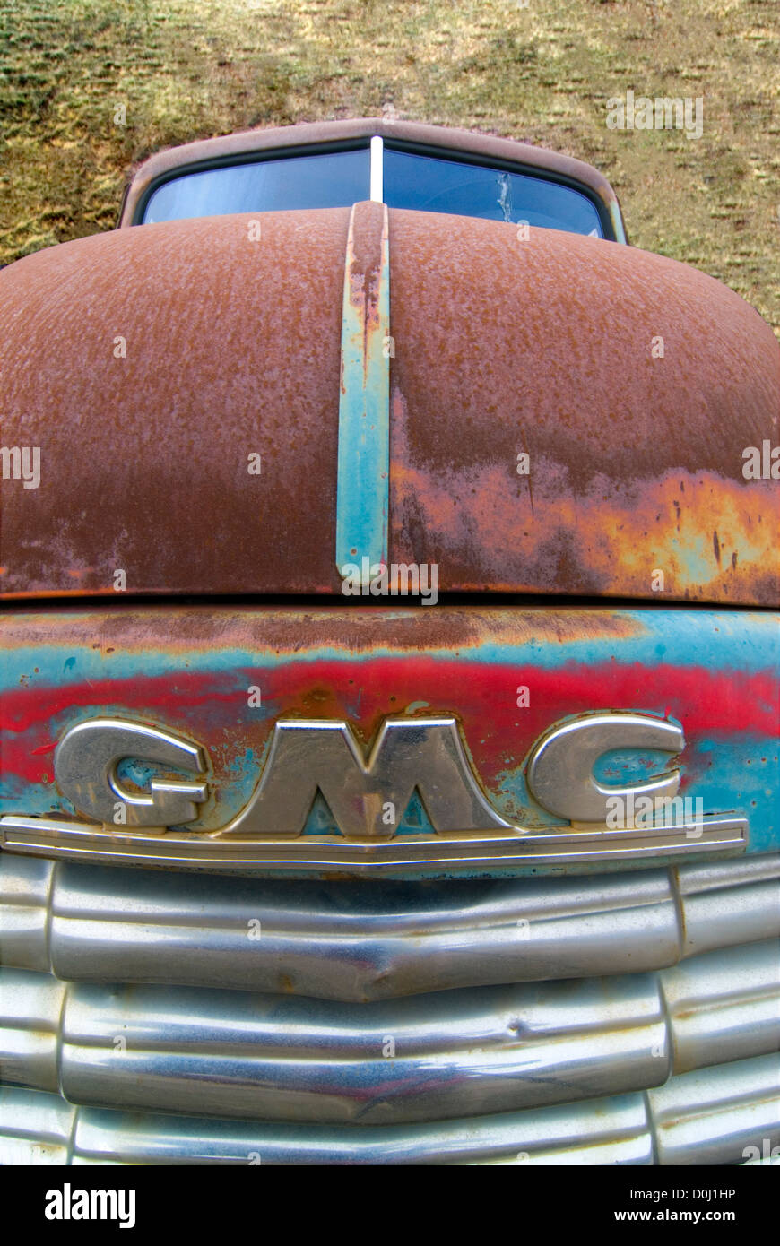 Old GMC truck. Stock Photo