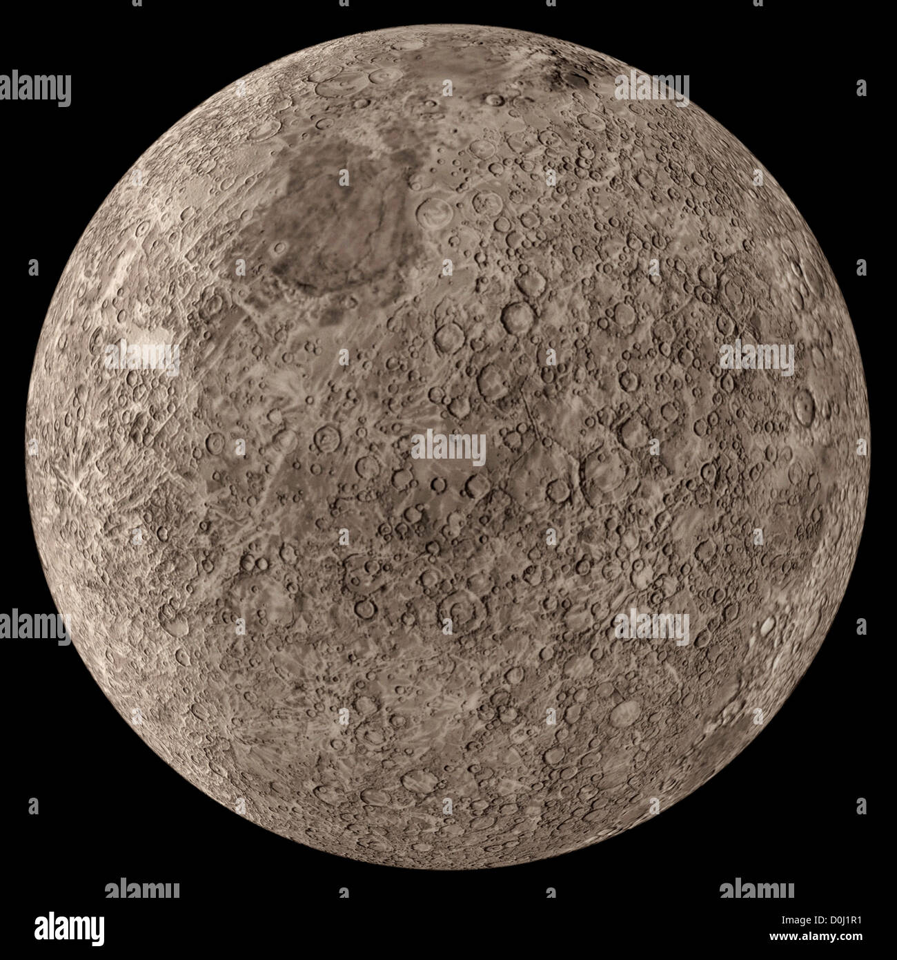 Digital Illustration of the Planet Mercury Stock Photo