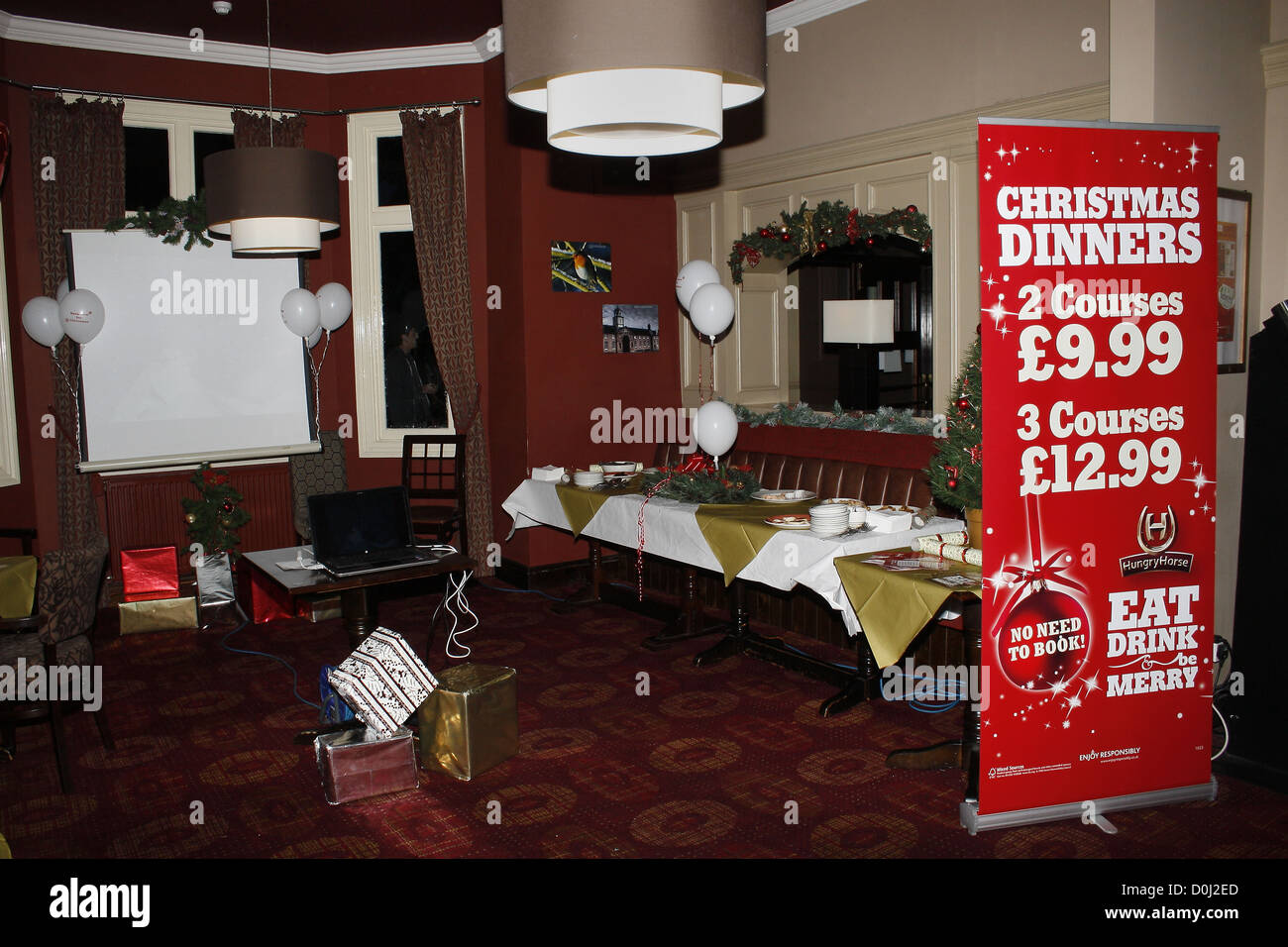 Pub christmas decorations hires stock photography and images  Alamy