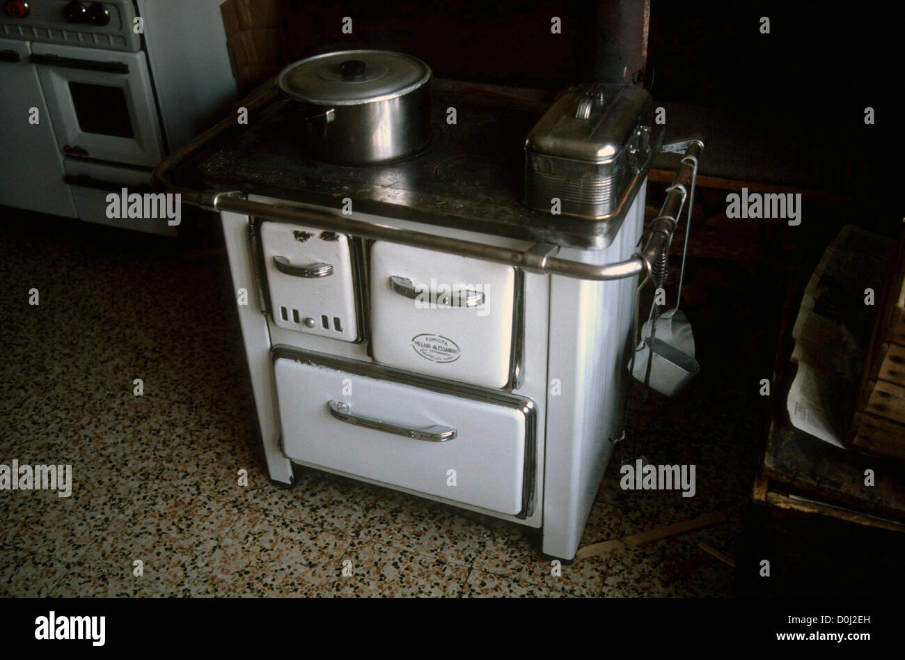 AN ITALIAN WOOD BURNING STOVE PIEDMONT Stock Photo Alamy