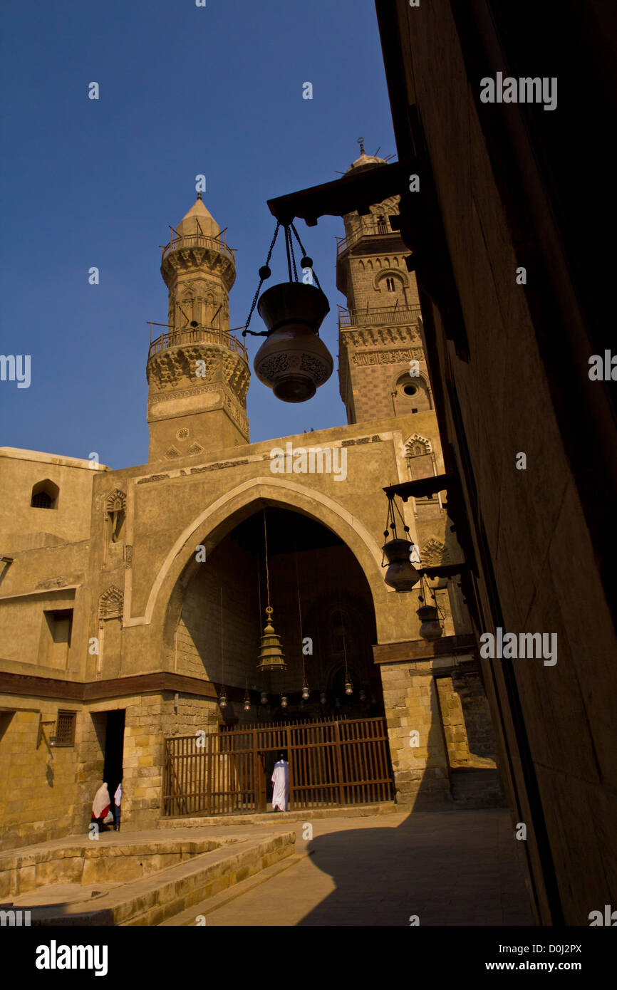 Sultan Qala'un Madrasa and Mausoleum, Cairo, Egypt Stock Photo