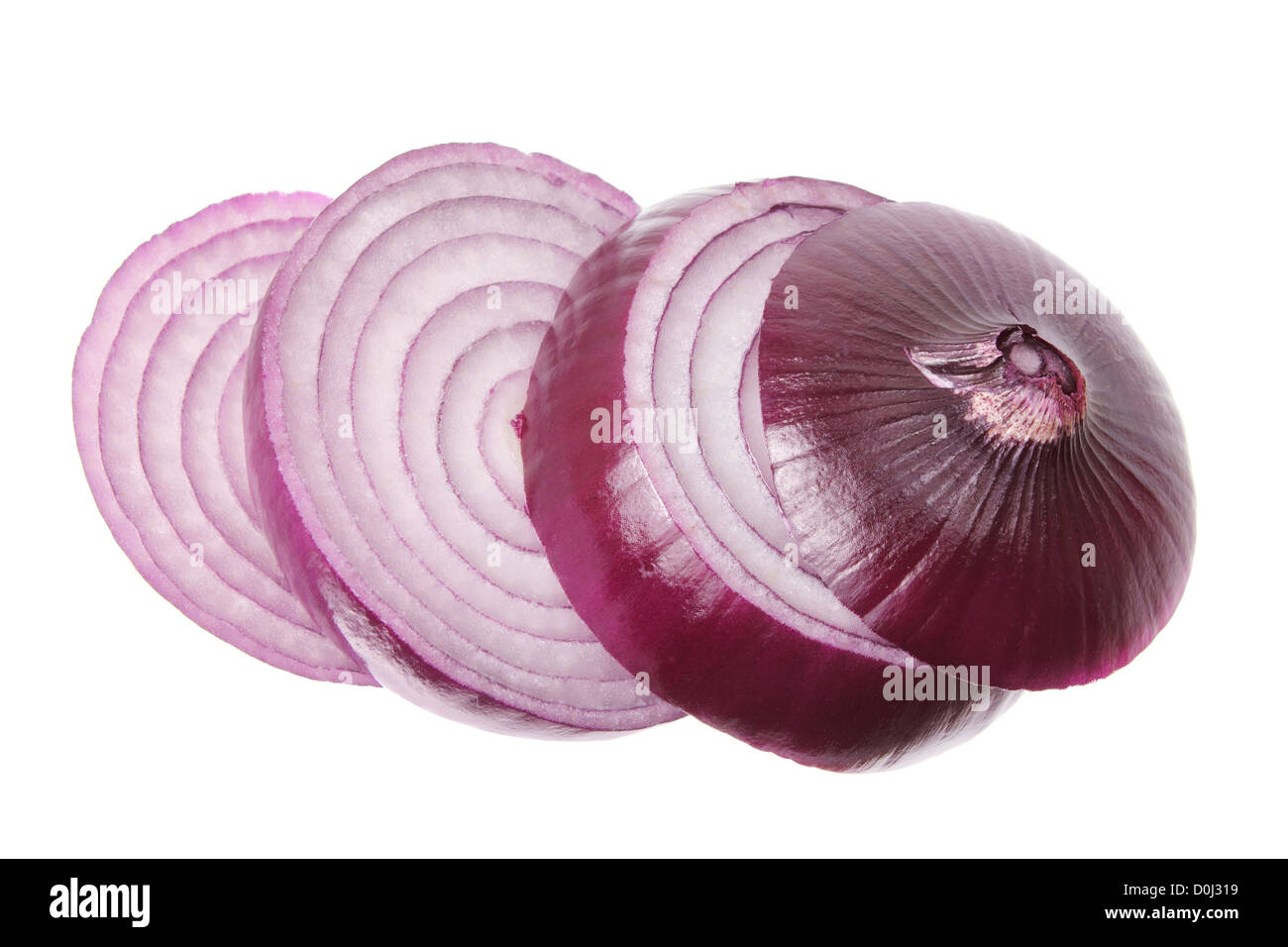 Sliced Red Onion Stock Photo - Alamy