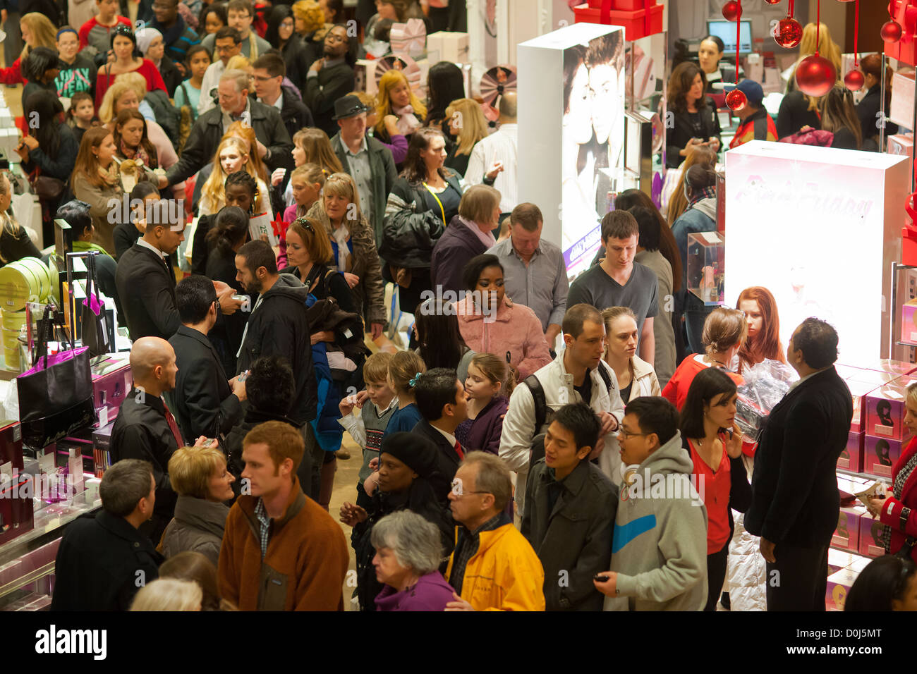Shoppers in the Macy's Herald Square flagship store in New York on