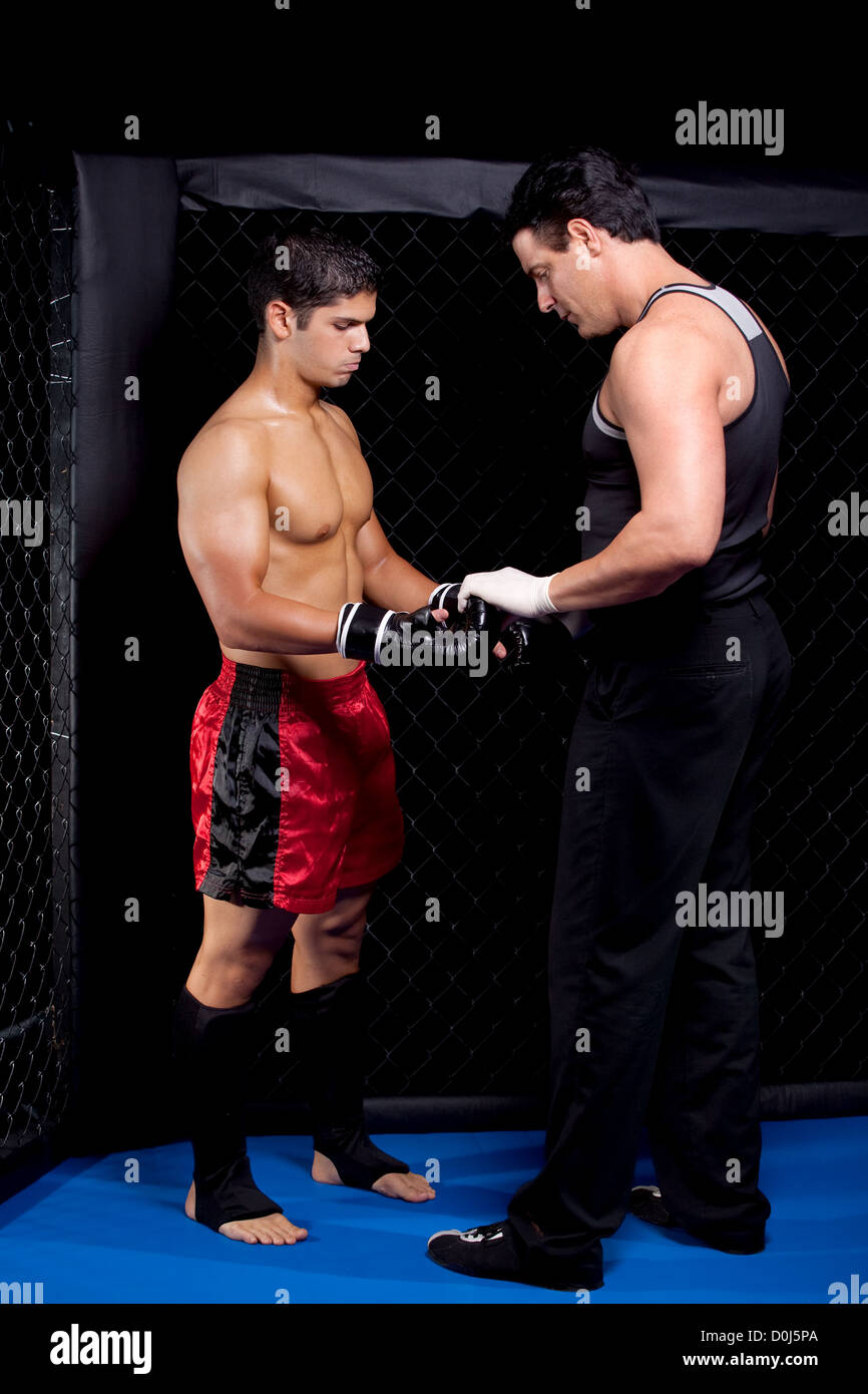 Mma Man Mixed martial artist before a fight Stock Photo - Alamy