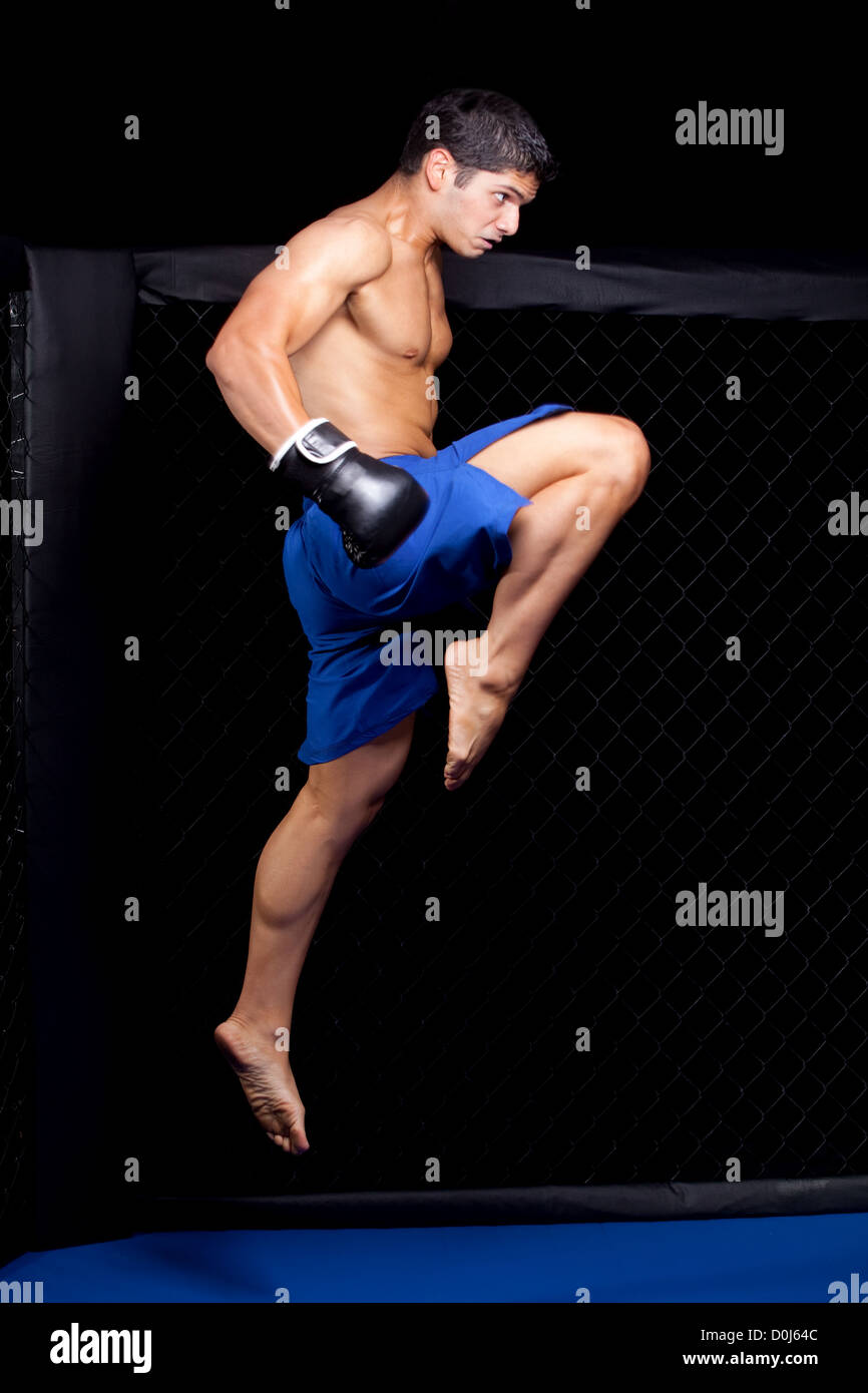 Mixed martial artist before a fight Stock Photo Alamy