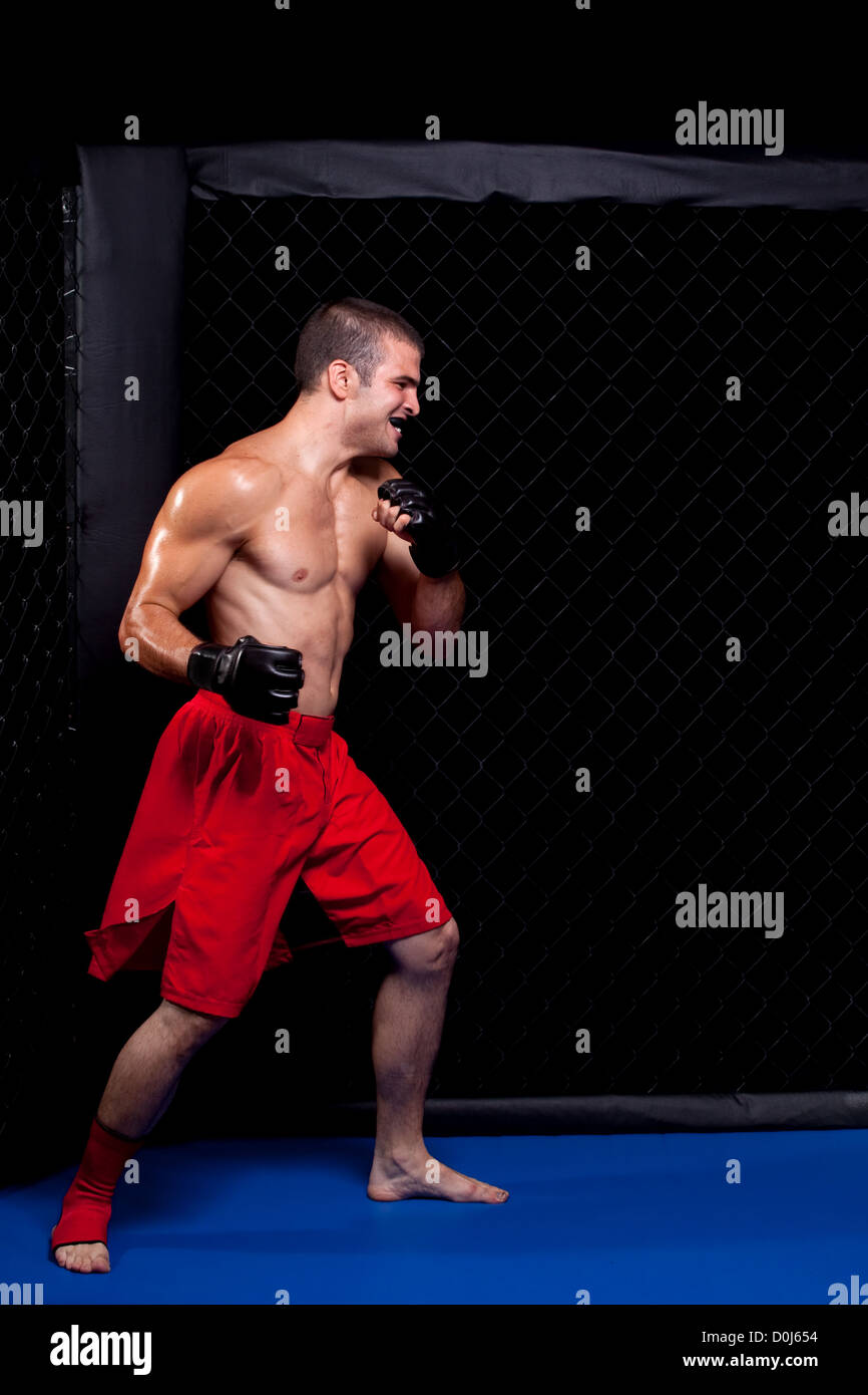 Mixed martial artist before a fight Stock Photo Alamy