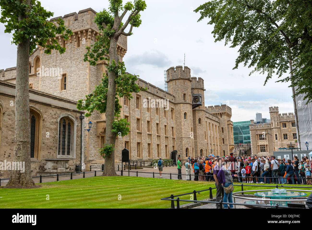 The south face of the Waterloo Barracks, Tower of London, London, England Stock Photo