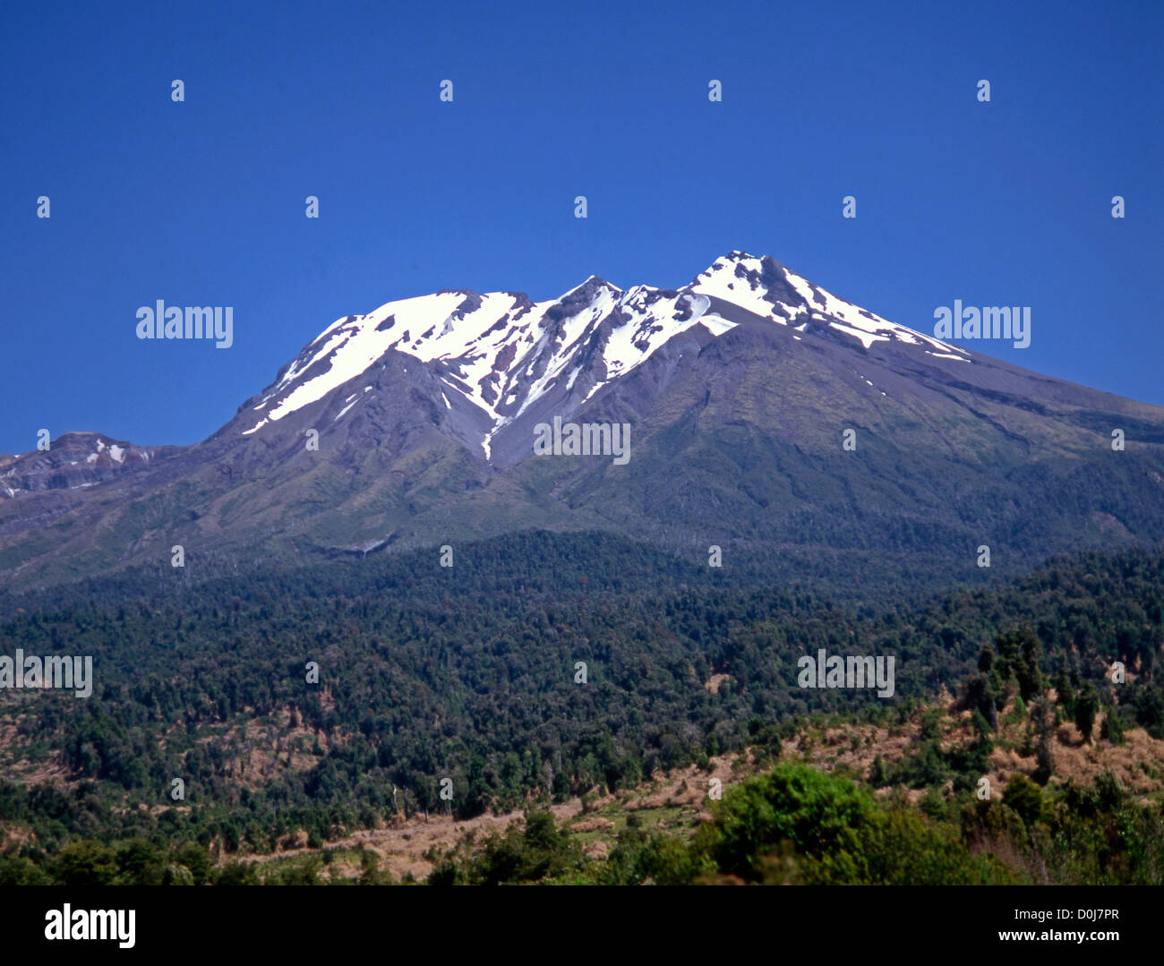 Chile, Lake District, Calbuco Volcano Stock Photo Alamy