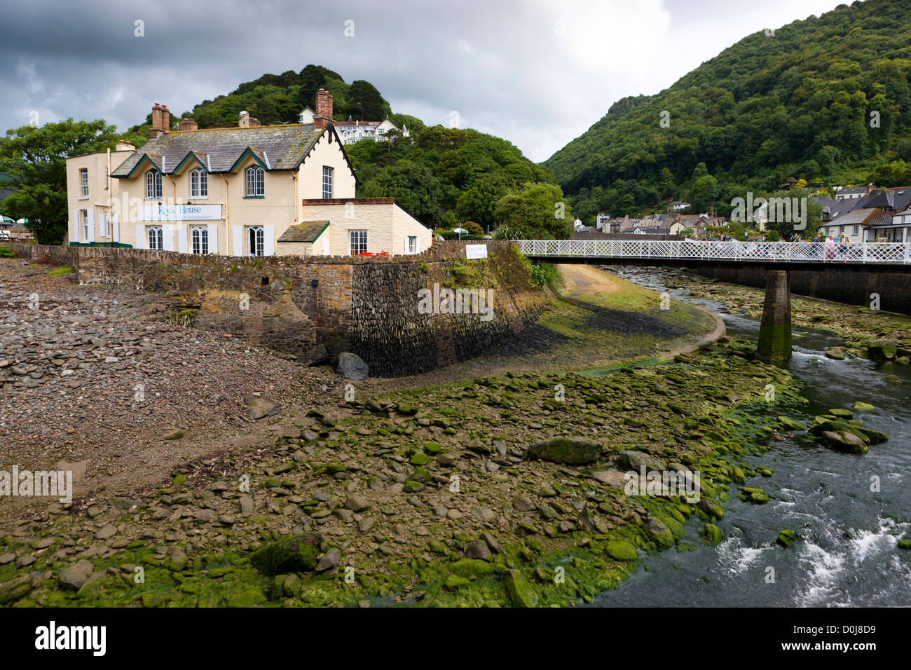 The coastal village of Lynmouth, Exmoor National Park. Stock Photo