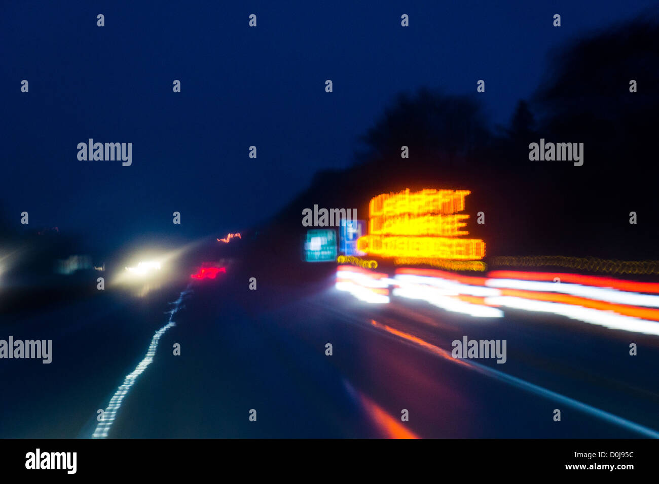 Pattern Road Light Abstract light patterns on highways Stock Photo - Alamy