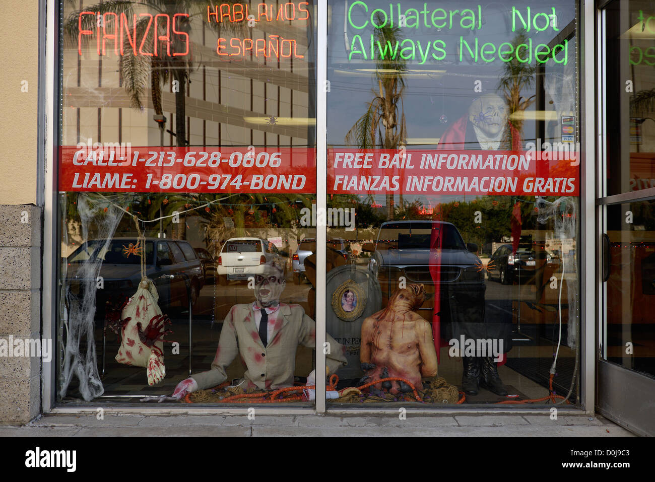 bail bonds store los angeles california Stock Photo