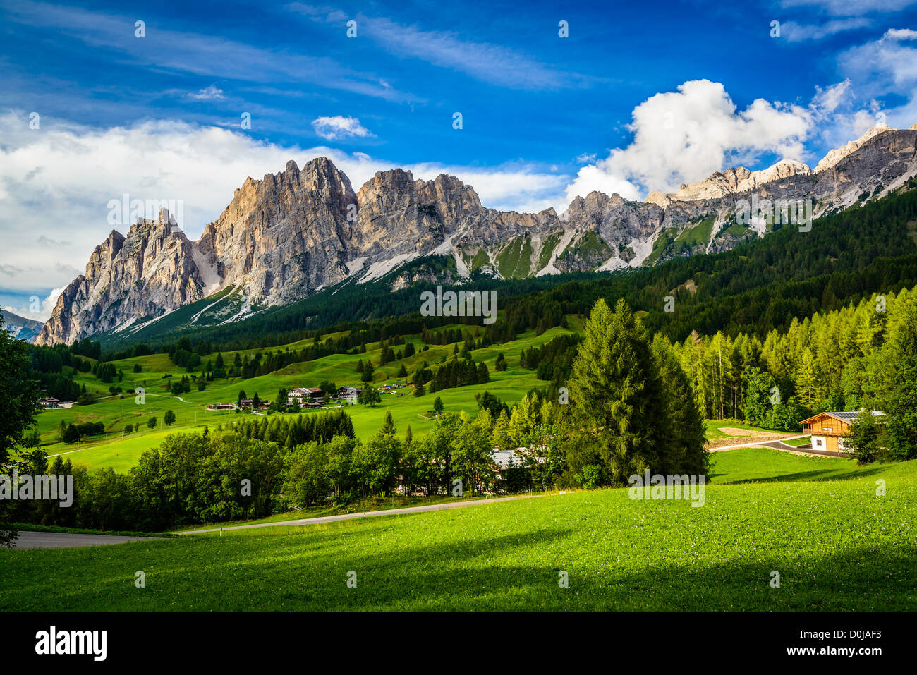 Dolomite mountains near Cortina D'ampezzo, Italy Stock Photo - Alamy