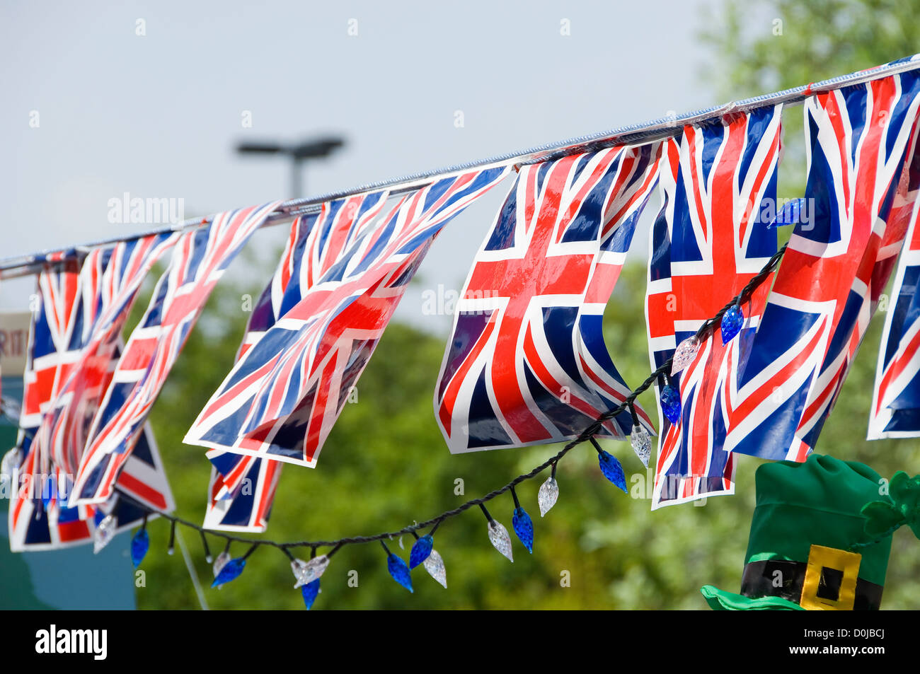 A row of Union Jack flags Stock Photo Alamy