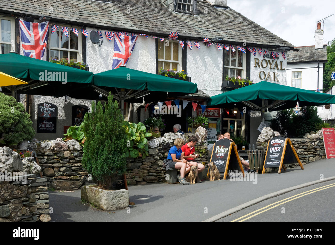 The Royal Oak pub in Ambleside. Stock Photo