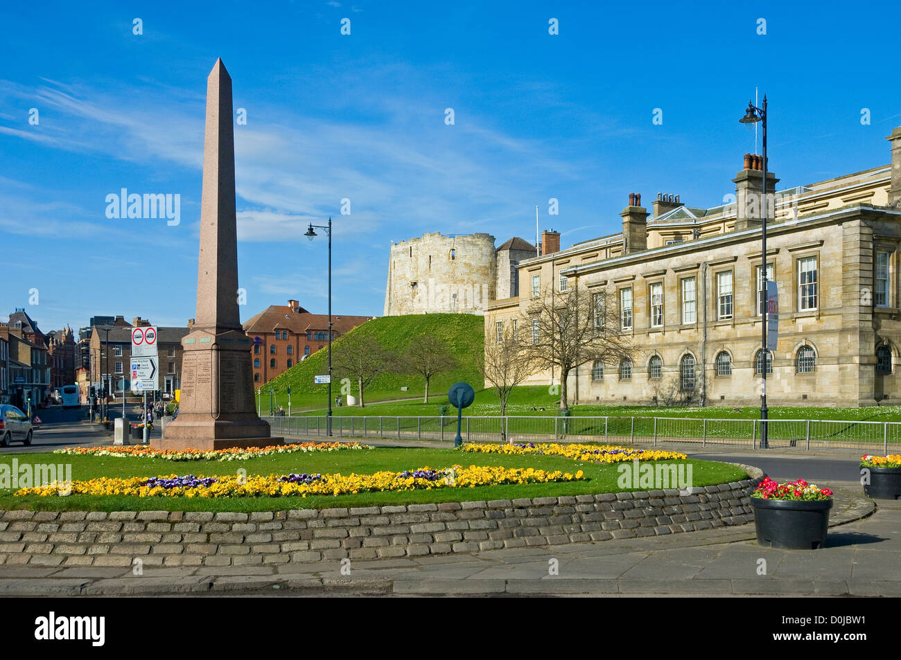 The Boer War Memorial to the Green Howards Regiment in York. Stock Photo