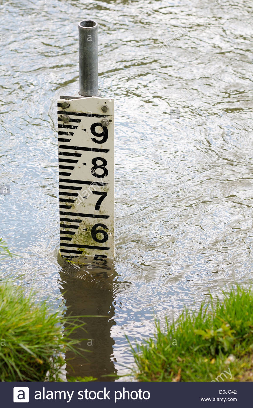 Flood Water Height Measure High Resolution Stock Photography and Images ...
