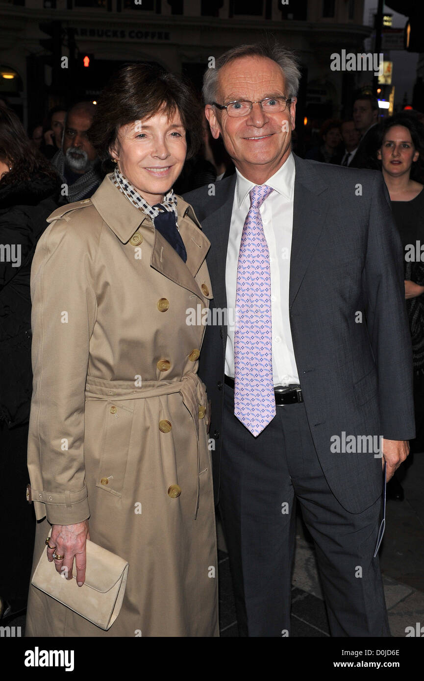 Jeffrey Archer Gala night of stage version of 'Yes, Prime Minister' held at the Gielgud Theatre - Arrivals. London, England - Stock Photo