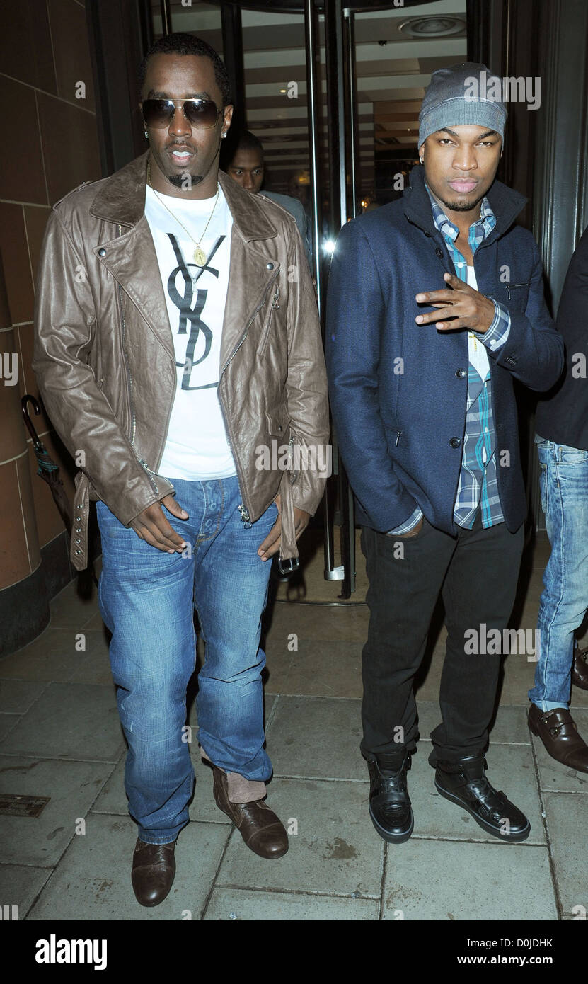 Rapper P Diddy aka Sean Combs and NeYo aka Shaffer Smith Celebrities