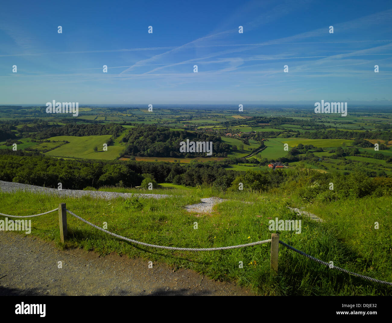 The Vale of York from Sutton Bank Stock Photo Alamy