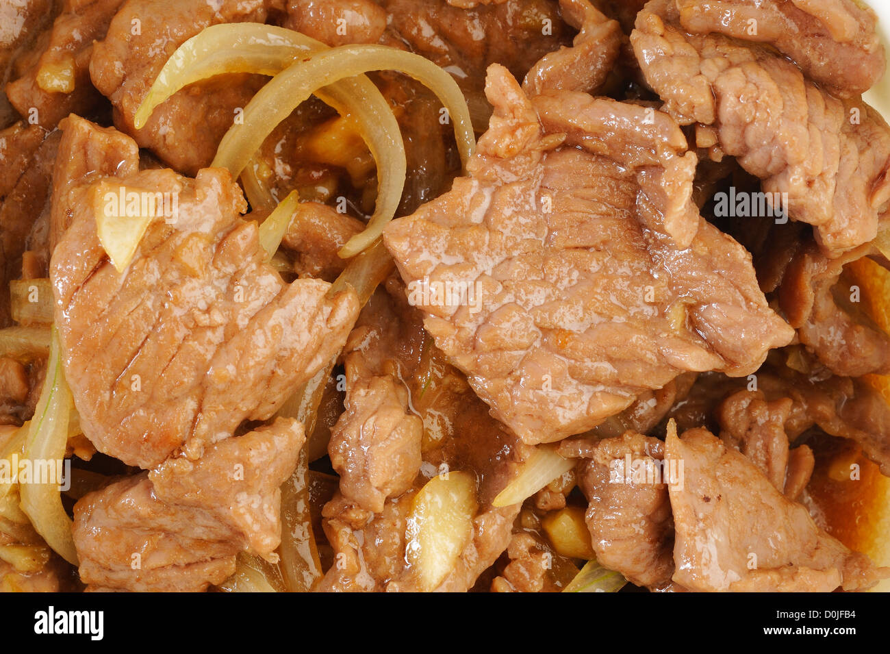 Beef with oyster sauce Stock Photo Alamy