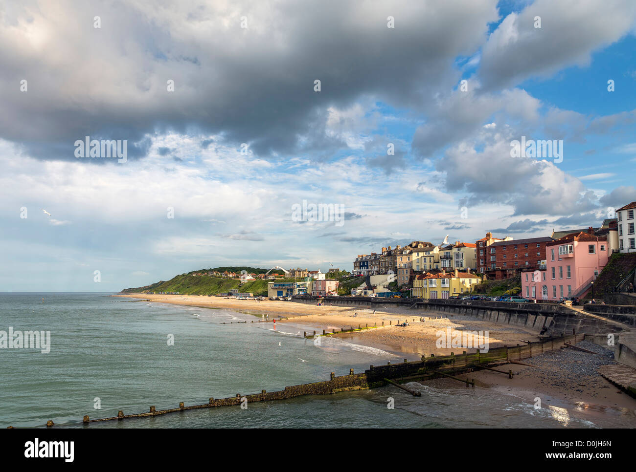 View of the seaside at Cromer. Stock Photo