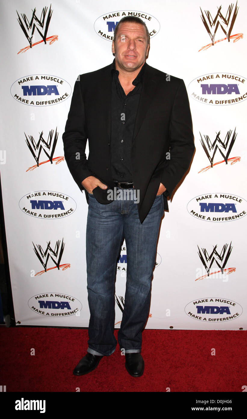 WWE Superstar Triple H WWE and the Muscular Dystrophy Association (MDA) join forces to present the annual WWE SummerSlam Stock Photo