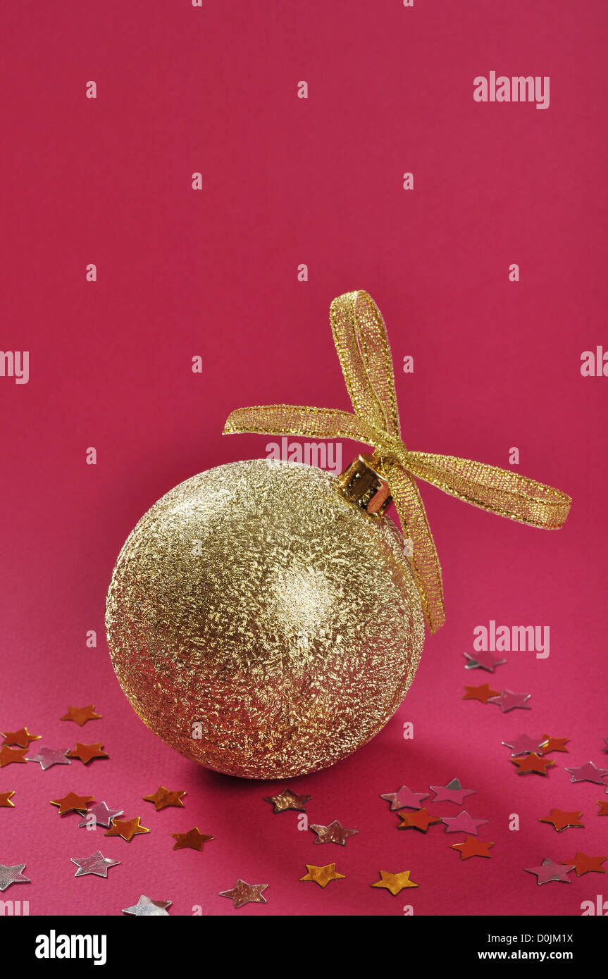 NS gold bauble bow gown