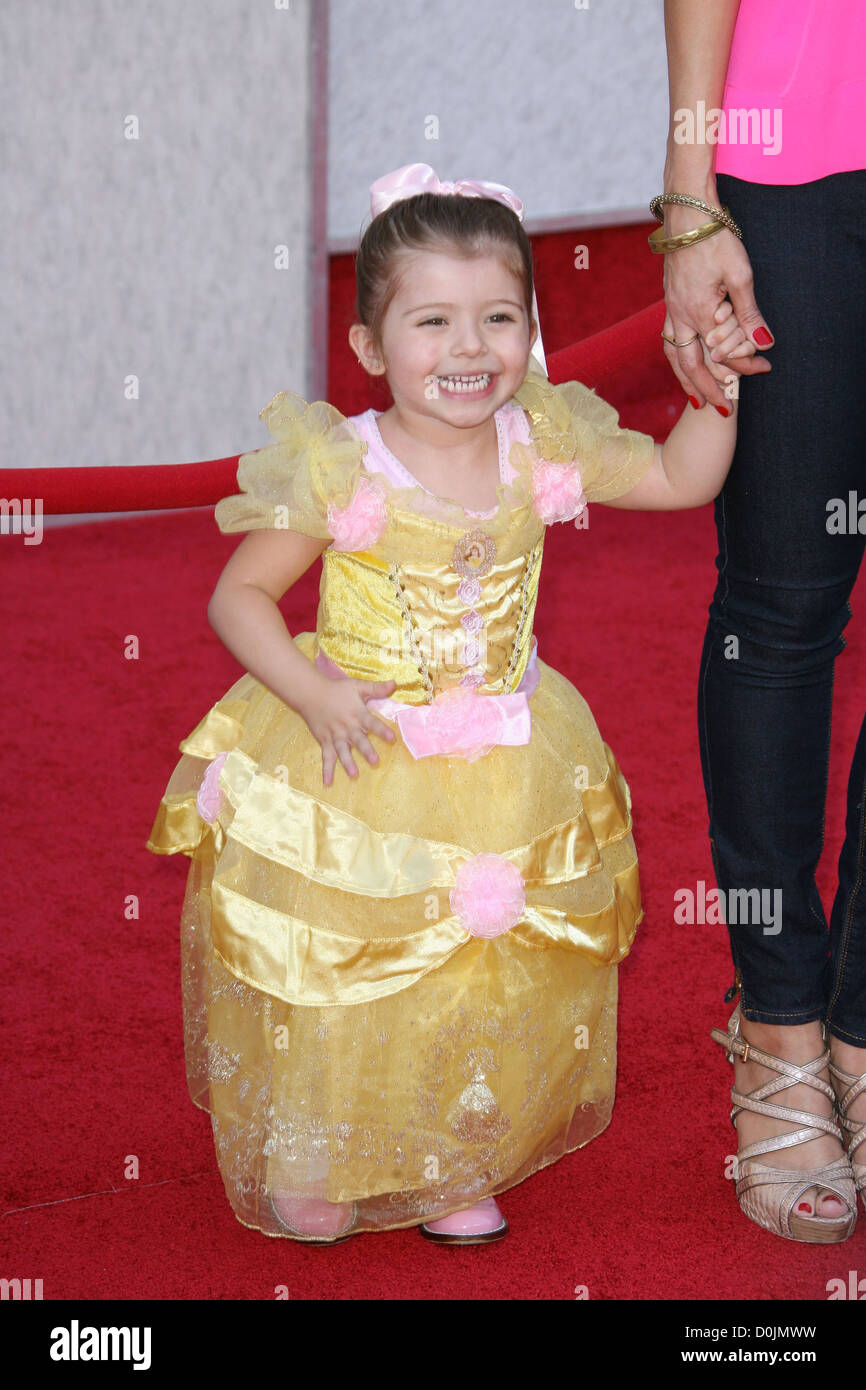 Aly Landry's daughter Estela A Sing-A Long Premiere of 'Beauty and the Beast' Diamond Edition held at the El Capitan Theatre Stock Photo