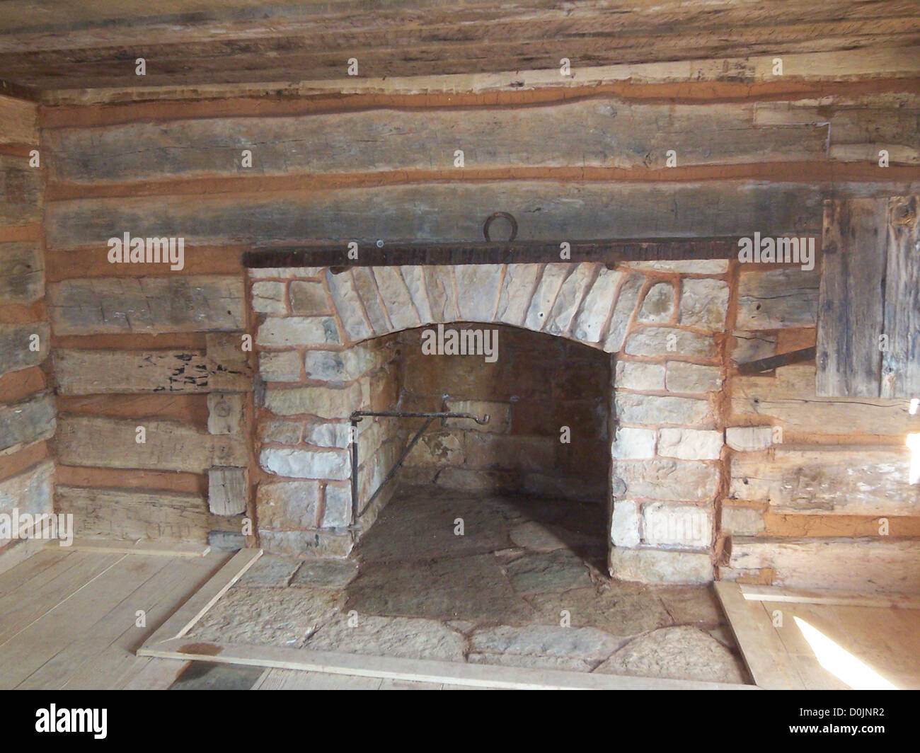 Abraham Lincoln Boyhood Home log cabin at Knob Creek Stock Photo