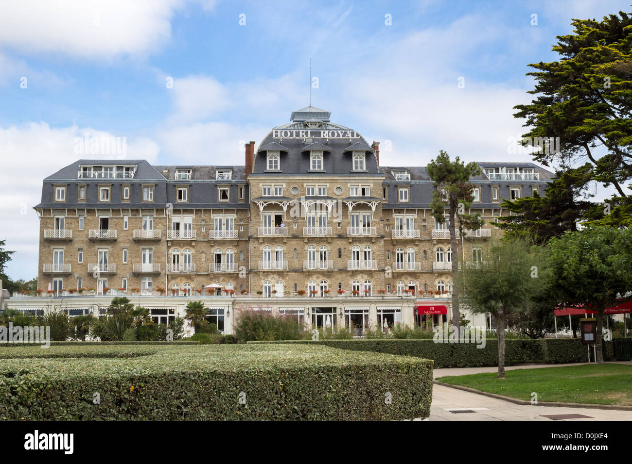 Facade of the Hotel Royal Barriere in La Baule, Brittany, France Stock Photo
