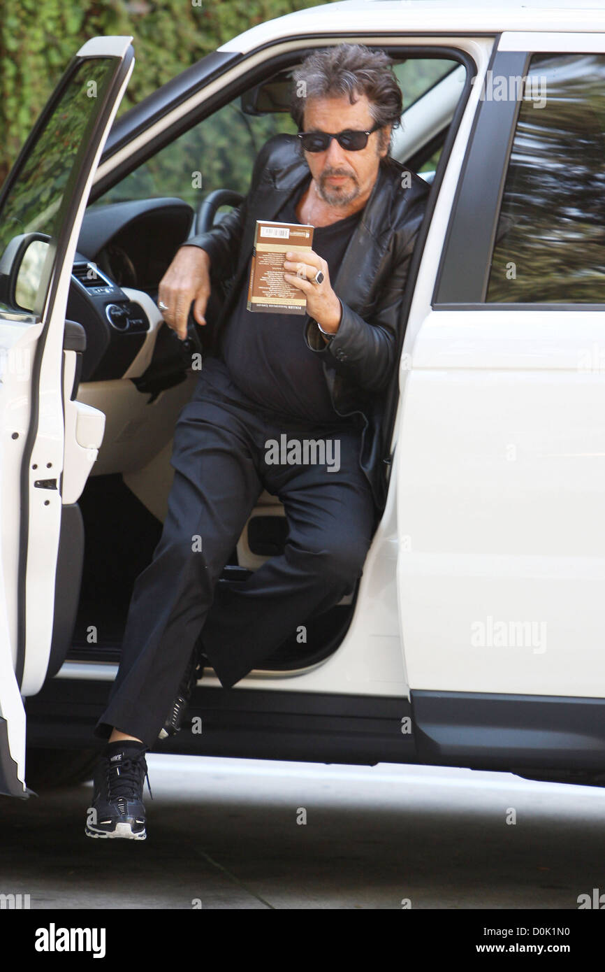 Al Pacino was spotted getting out of his car in West Hollywood. The
