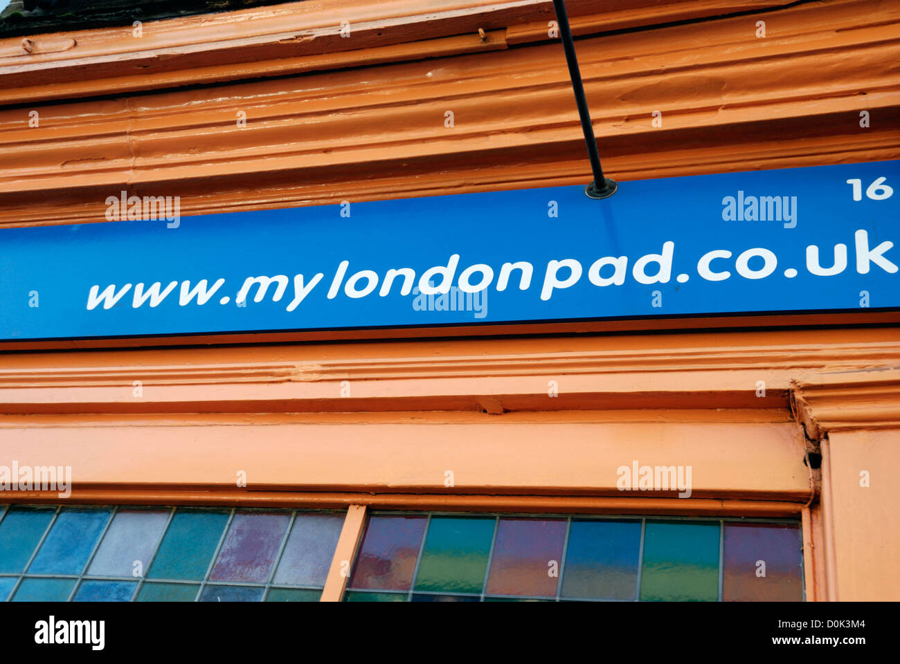 Exterior of a London estate agents office Stock Photo Alamy