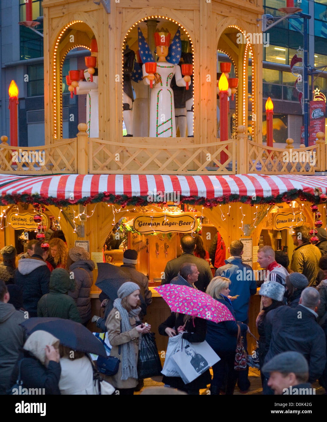 Manchester Christmas Market Stock Photo