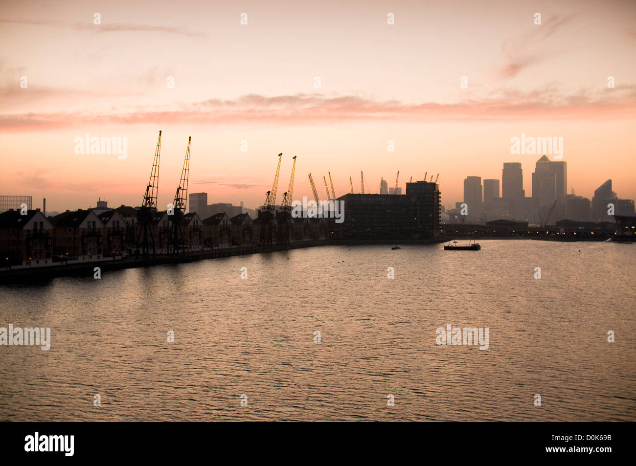 Canary Wharf from the Docklands Stock Photo - Alamy