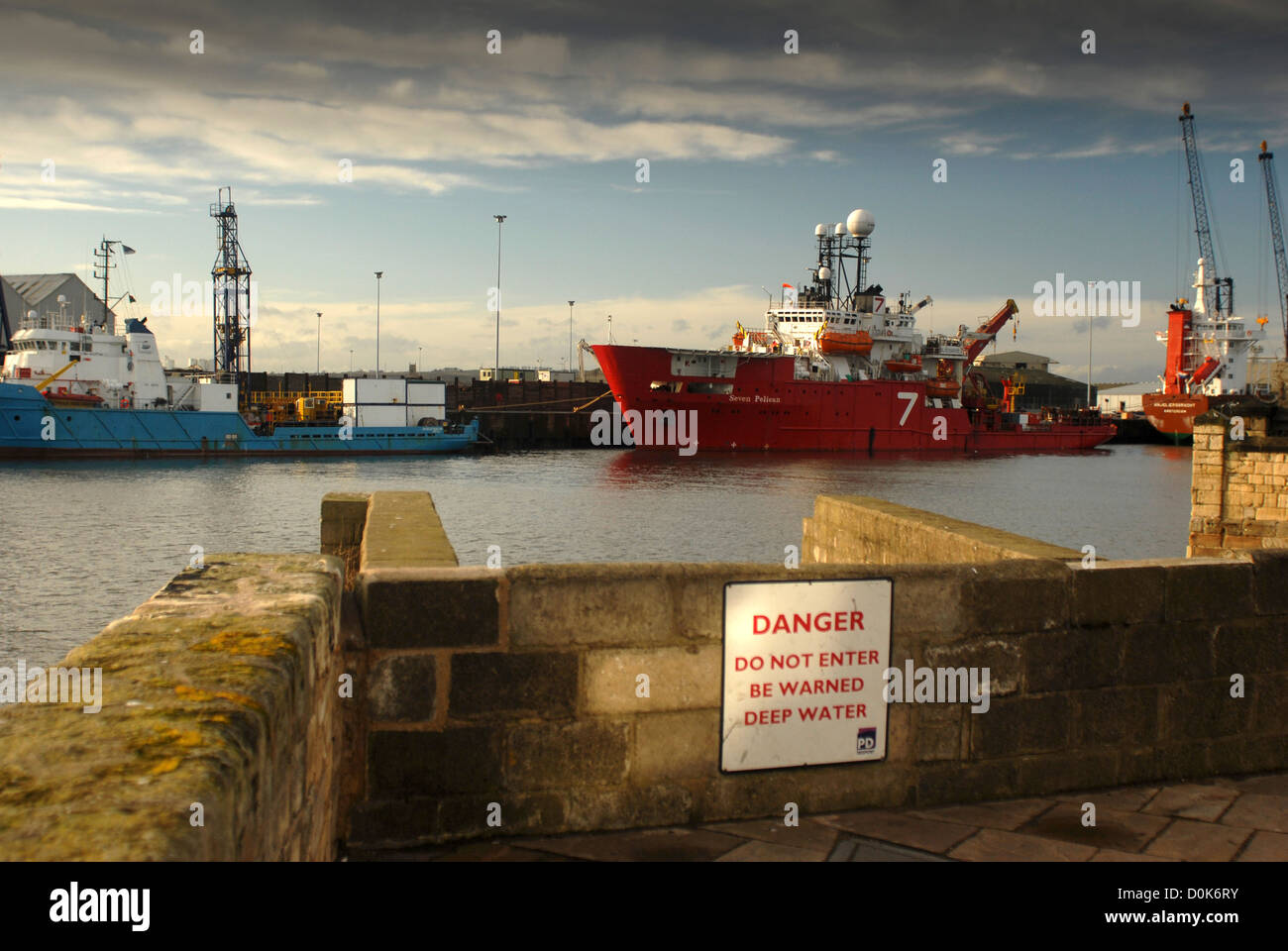 Fishing trawlers in dock in Hartlepool Stock Photo Alamy