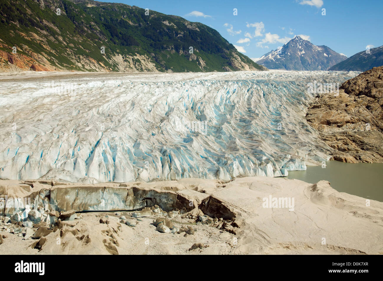 Foot of Meade Glacier Stock Photo Alamy