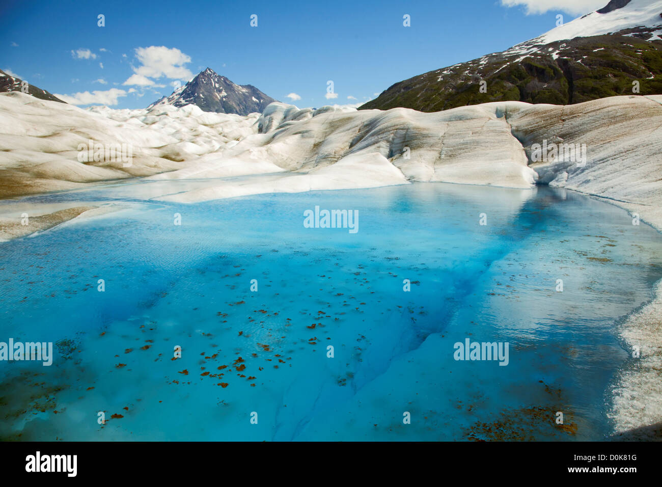 Meltwater Lake on Meade Glacier Stock Photo Alamy