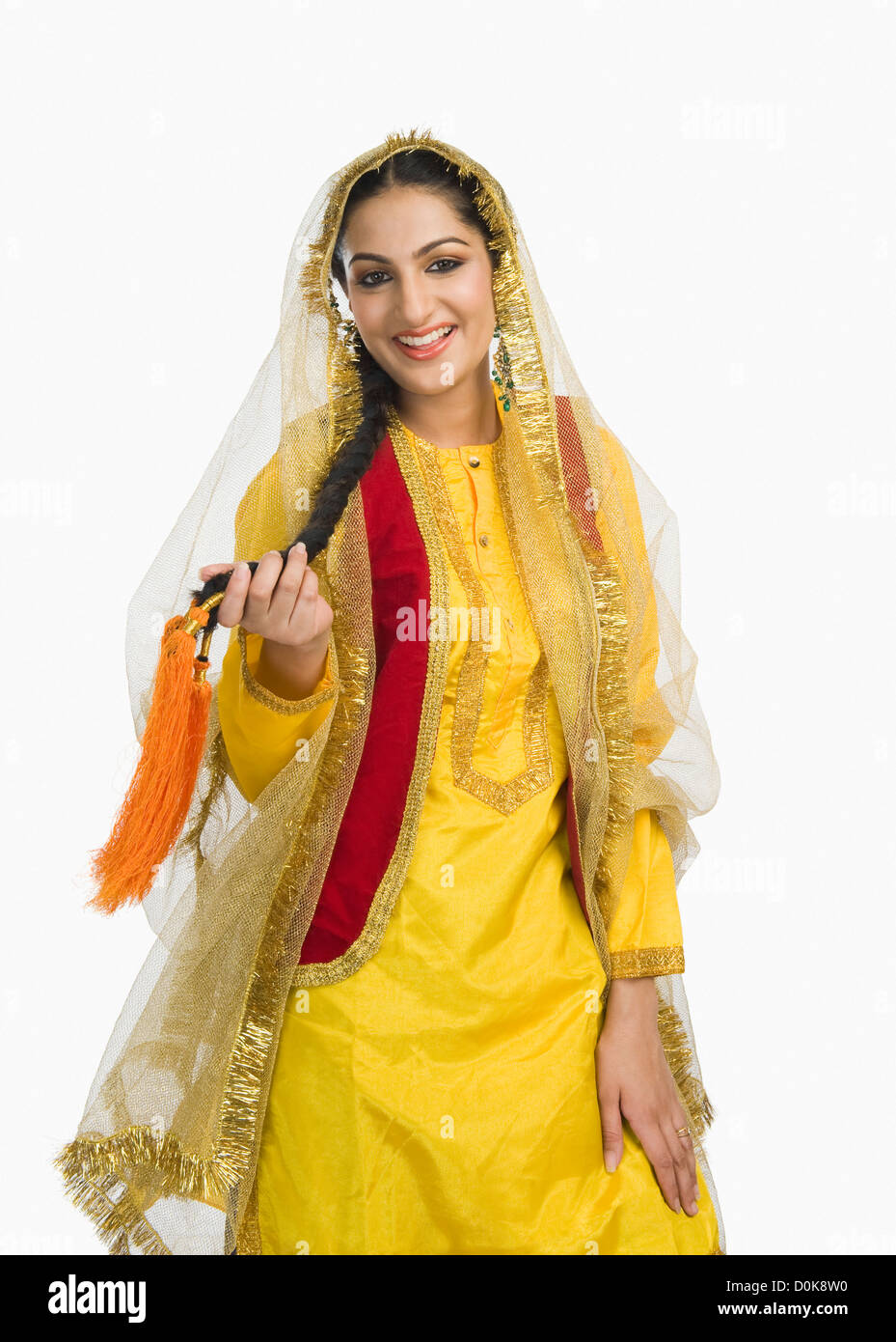 Woman in traditional Punjabi dress Stock Photo