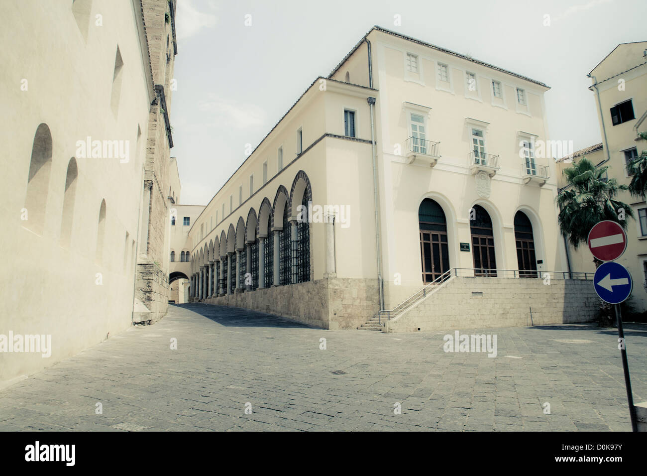 salerno, italy, summer, europe, european summer, streets, urban, city, history Stock Photo