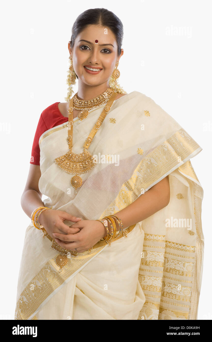 Indian woman wearing jewelry hi-res stock photography and images - Alamy