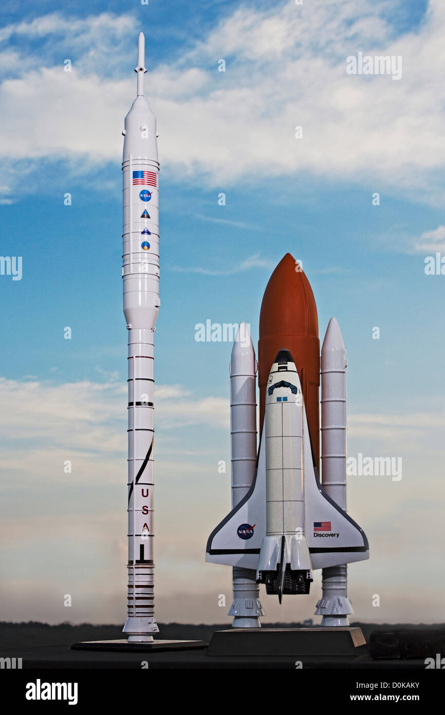 Ares I Moon Rocket is 143 Feet Taller than the Space Shuttle Stock
