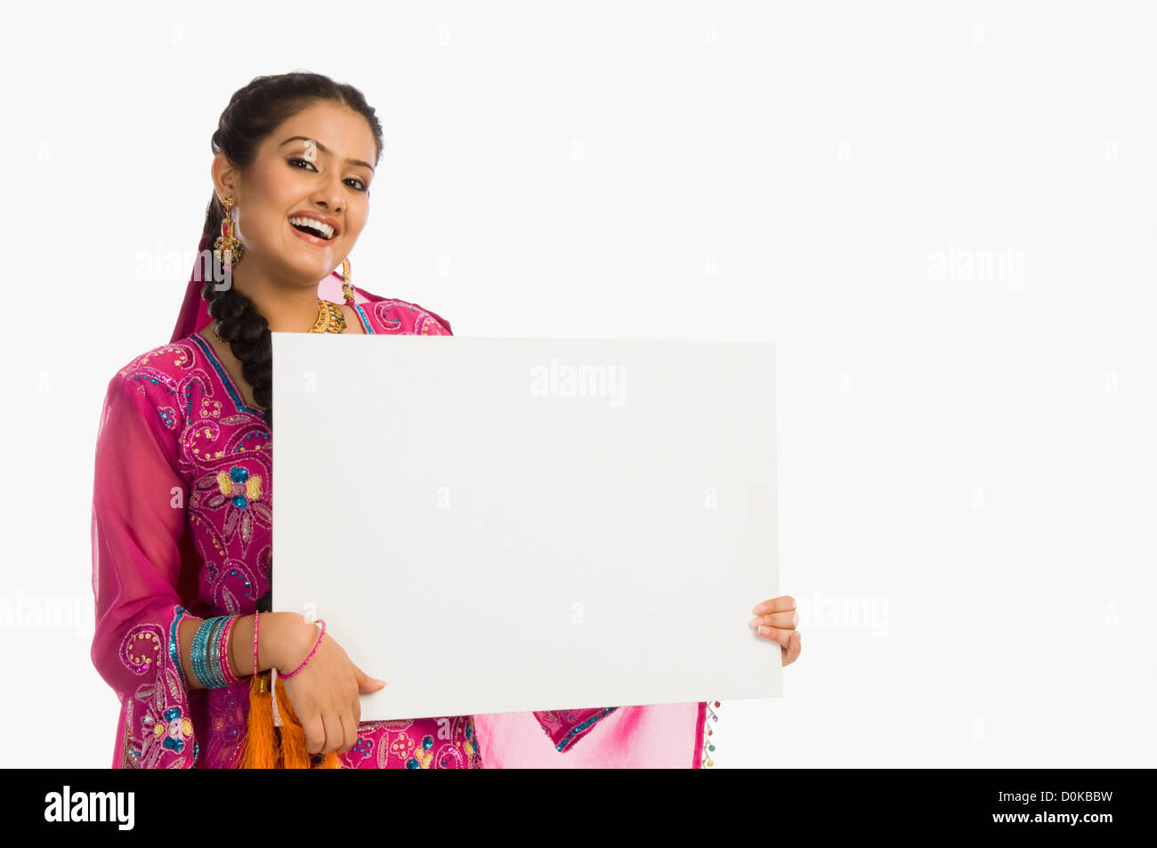 Woman dress up holding placard hi-res stock photography and images - Alamy