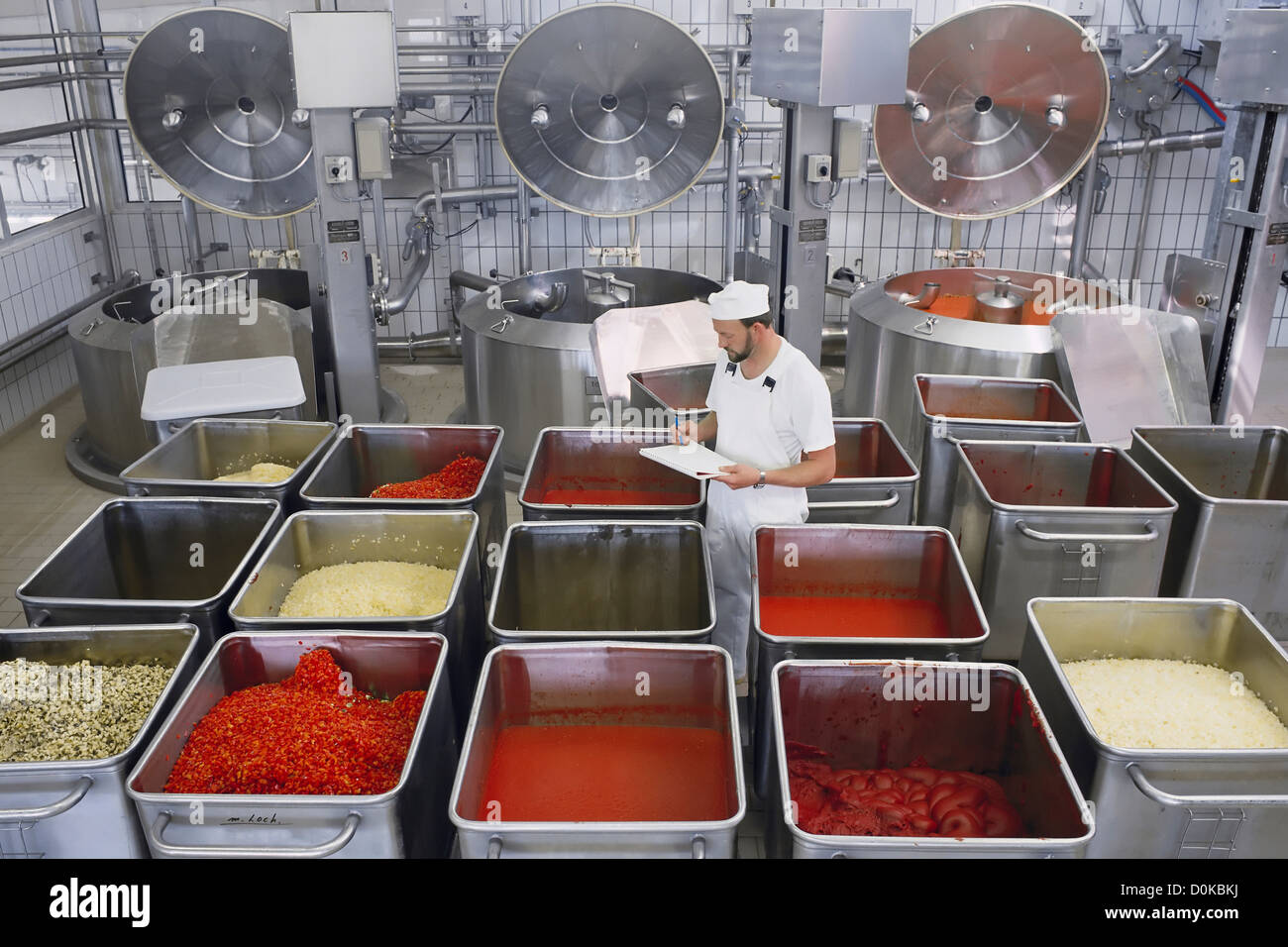 Food Processing Plant Stock Photo Alamy