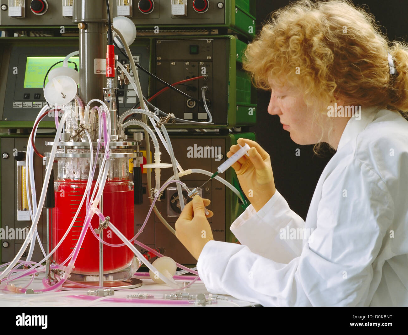 Bioreactor Drug Production Stock Photo