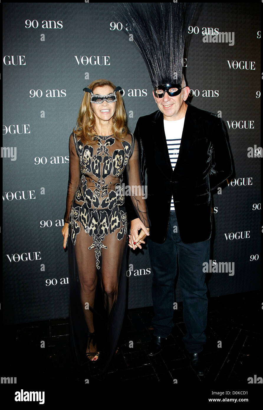 Jean Paul Gaultier and Carine Roitfeld Paris Fashion Week - Vogue 90th  Anniversary Party held at Hotel Pozzo di Borgo Paris Stock Photo - Alamy
