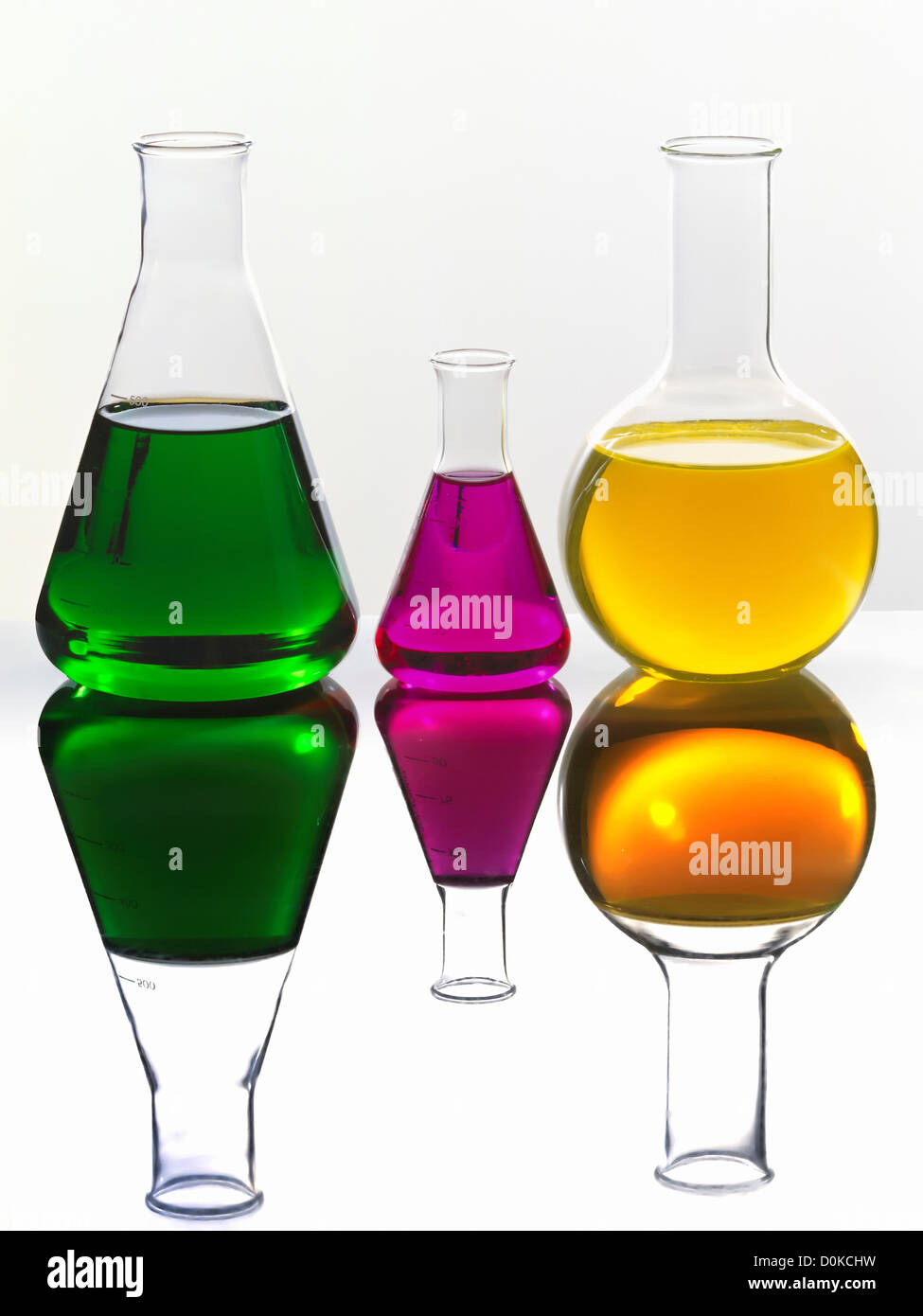 Flasks Used in Chemistry Research Stock Photo Alamy