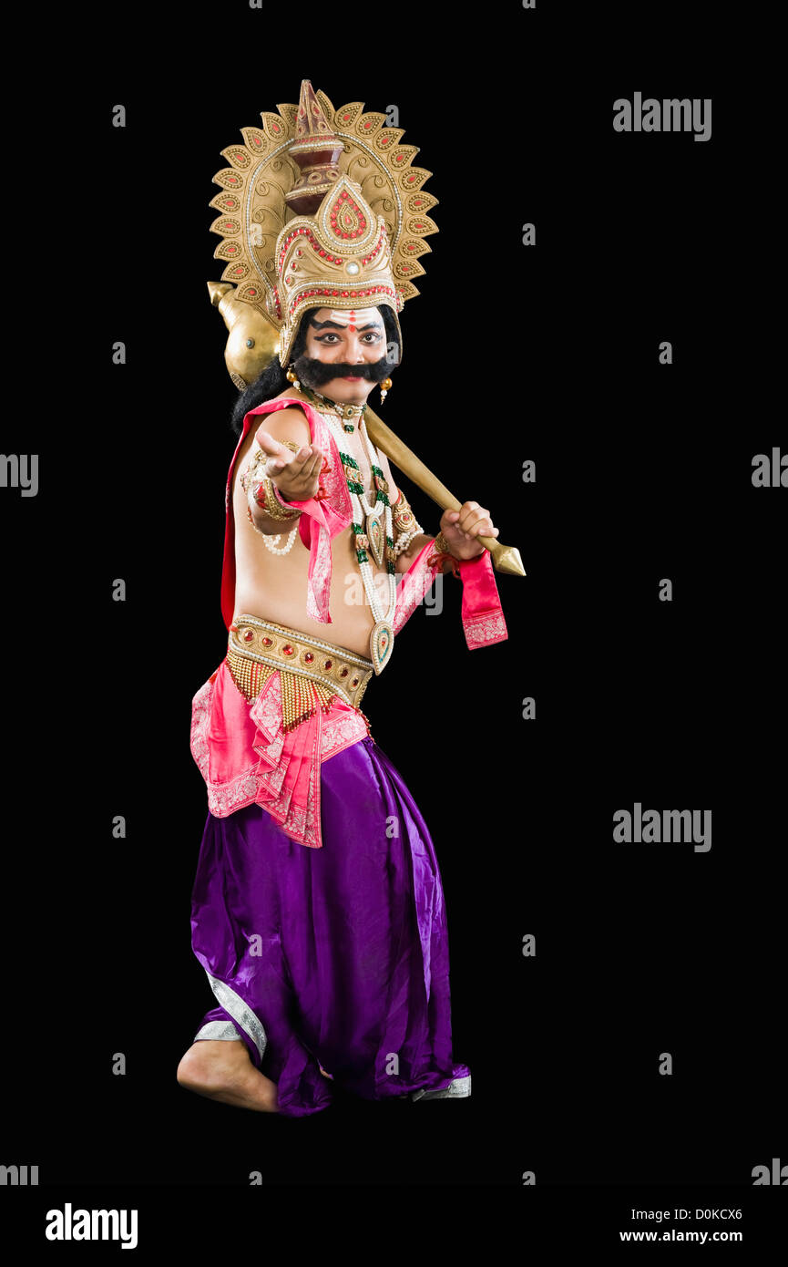 Portrait Stage Artist Running Ravana Costume Stock Photo 113765443 |  Shutterstock